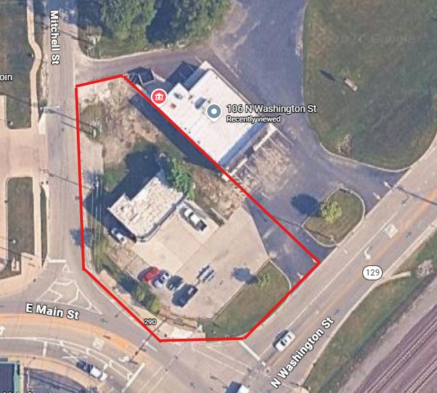 Aerial view of property