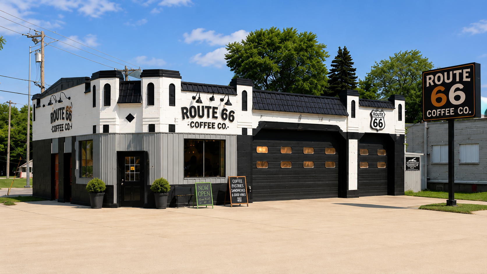 Coffee shop concept rendering