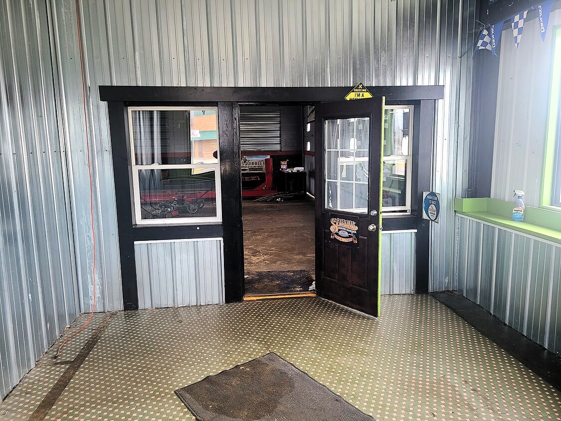 Connection from front office to shop bay